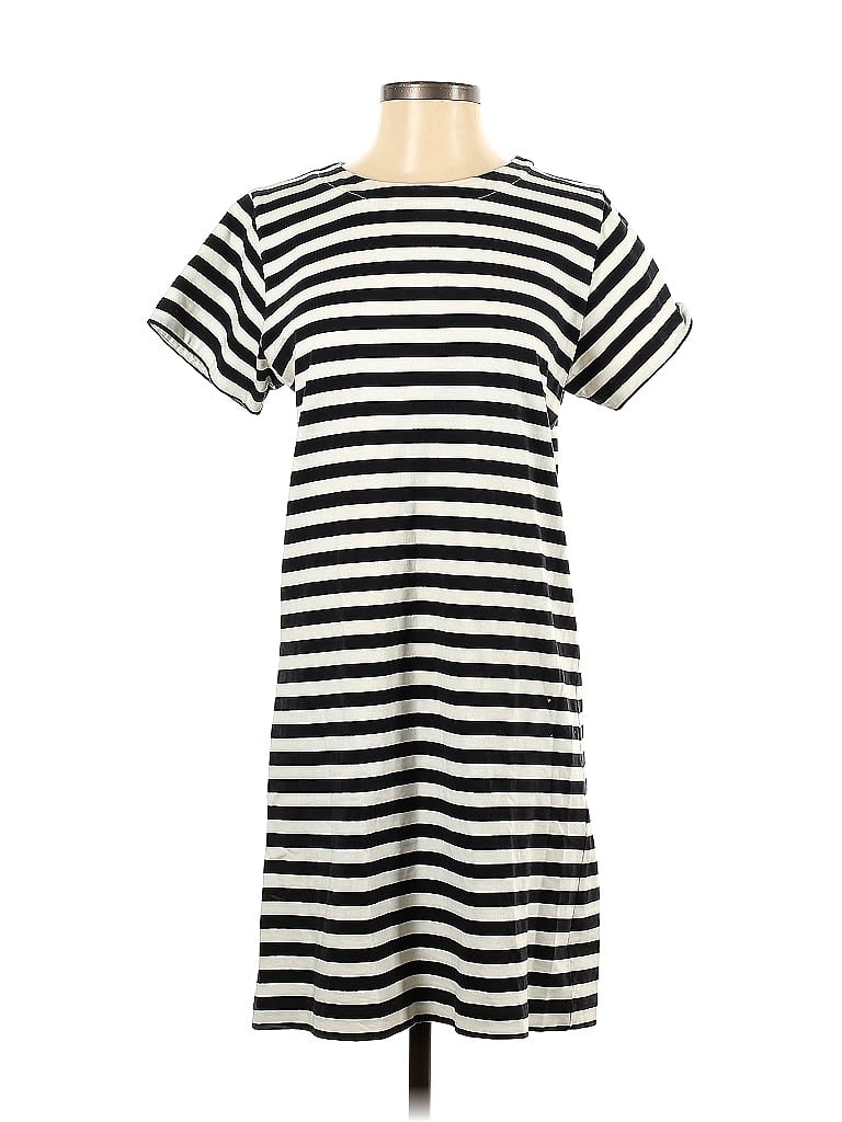 Cos 100 Cotton Stripes Multi Color Black Casual Dress Size S 76 Off