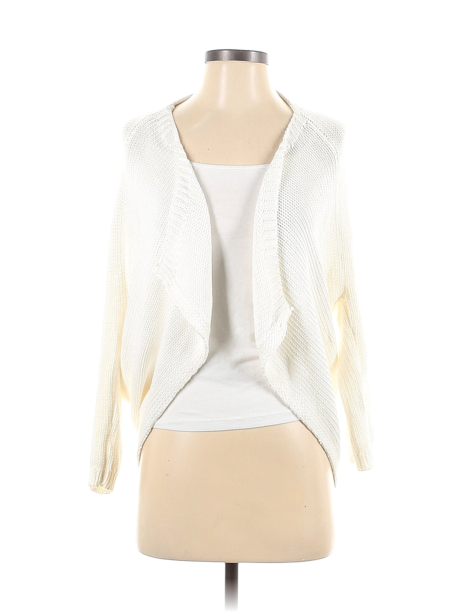 l.a.b. Lauire Ann Brazeau 100% Cotton White Cardigan Size S - 67% off ...