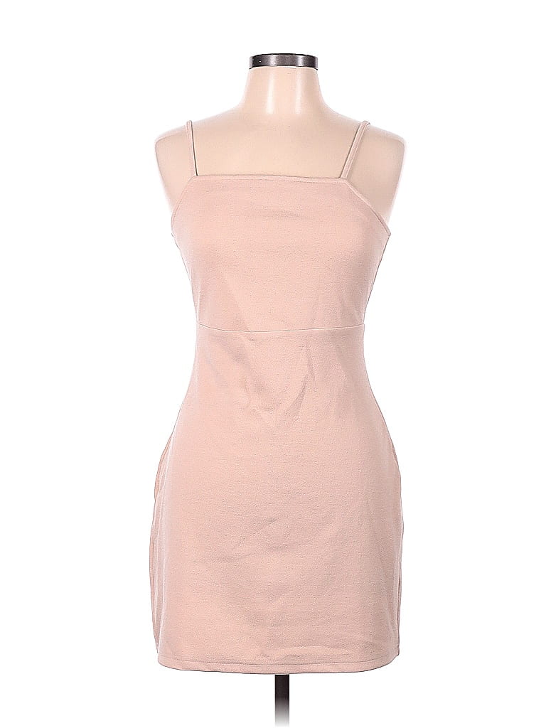 BP. Solid Tan Casual Dress Size M - photo 1