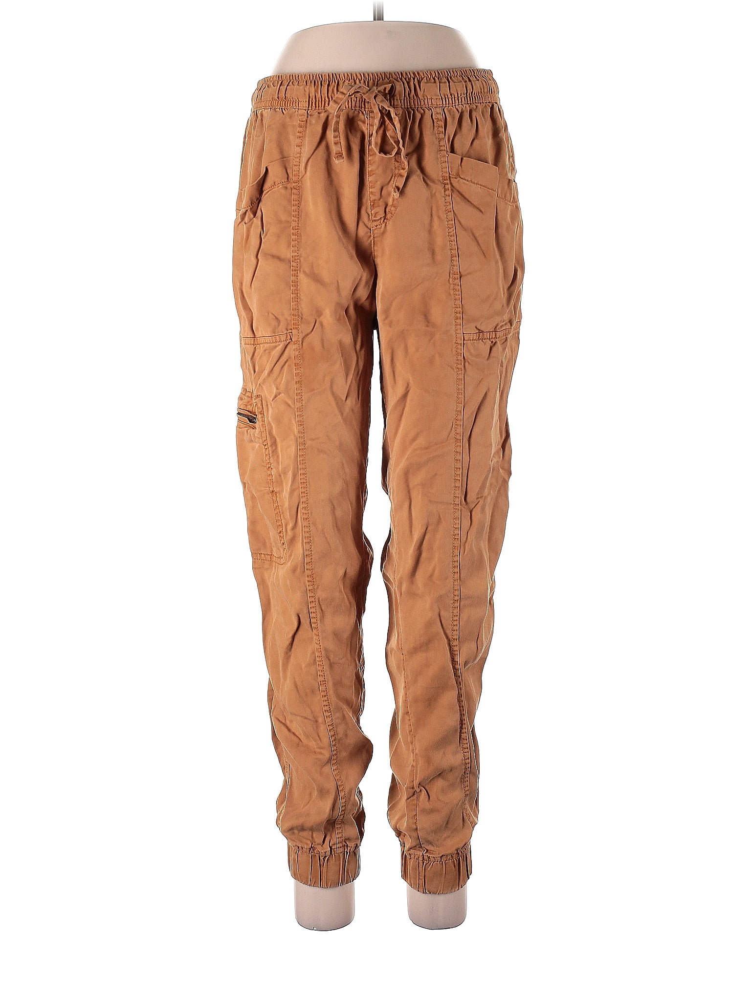 Nicole Miller New York 100% Lyocell Solid Brown Cargo Pants Size L - 71 