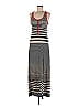 Dna Couture Stripes Gray Casual Dress Size M - photo 1