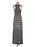 Dna Couture Stripes Gray Casual Dress Size M - photo 2