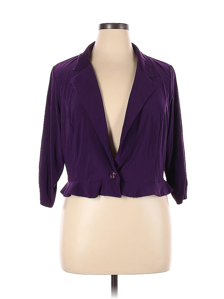 Sweater By Anthropologie In Purple, Size: 1x main image 1