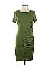 Unbranded Solid Green Casual Dress Size L - photo 1