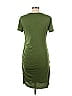 Unbranded Solid Green Casual Dress Size L - photo 2