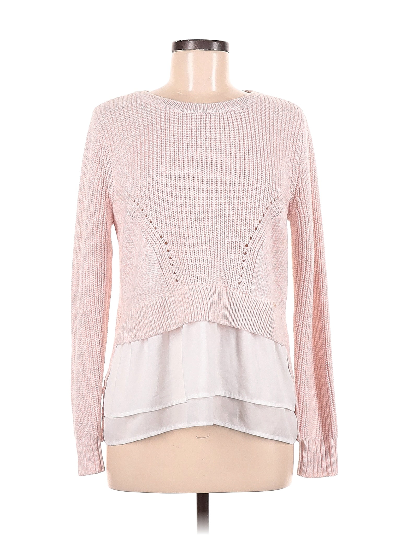 Ivanka Trump 100 Acrylic Pink Pullover Sweater Size M 78 off thredUP