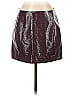 Sézane Solid Brown Burgundy Faux Leather Skirt Size 36 (EU) - photo 1