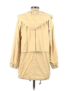 Towne Collection by London Fog White Ivory Collared Rain Jacket Coat Sz S