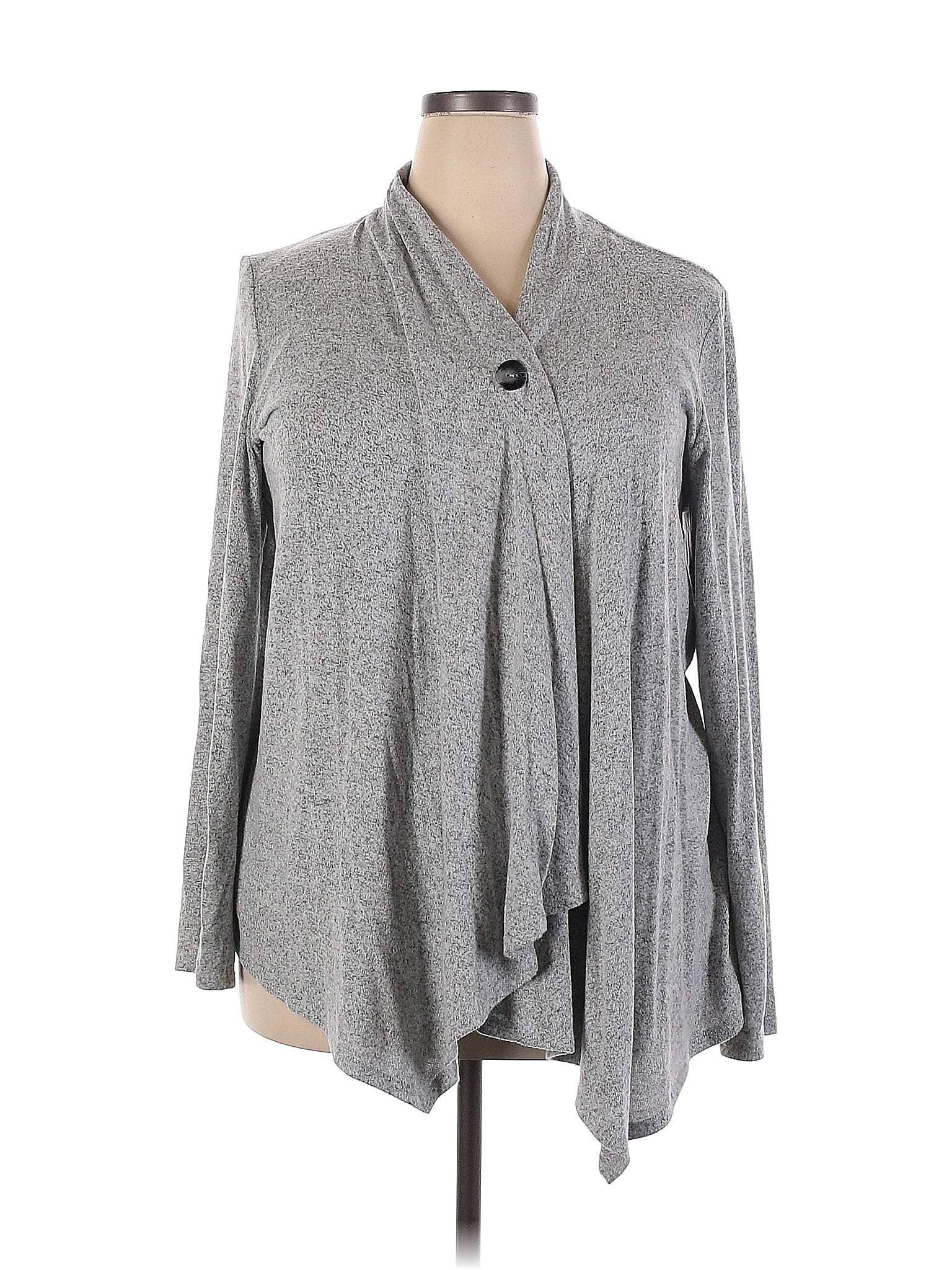 Cardigan Femme Apt 9 En 100% Cachemire Violet Grand Motif Argyle - Taille L