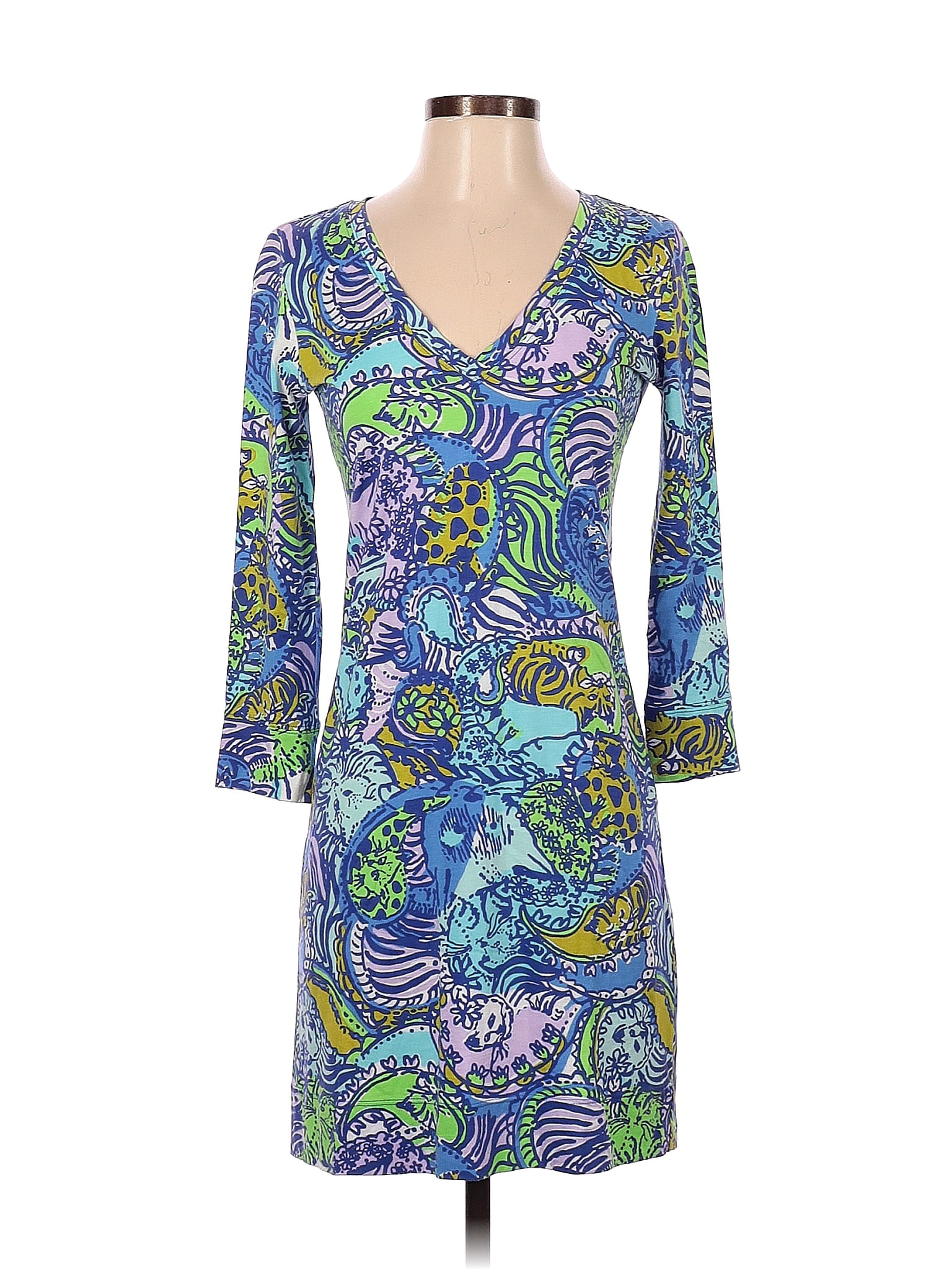 Dress Casual Maxi By Lilly Pulitzer In Blue, Size: Xs main image 1