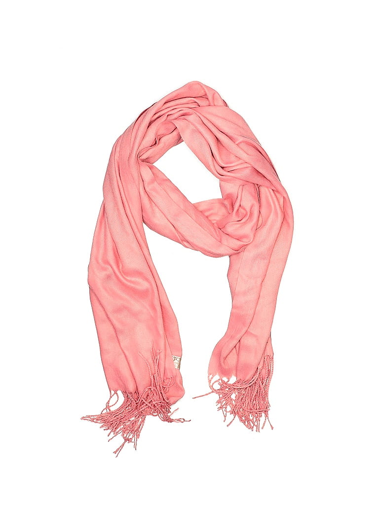 Pashmina Solid Pink Scarf One Size - photo 1