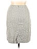Linda Allard Ellen Tracy 100% Silk Tweed Marled Chevron-herringbone Gray Casual Skirt Size 14 - photo 2