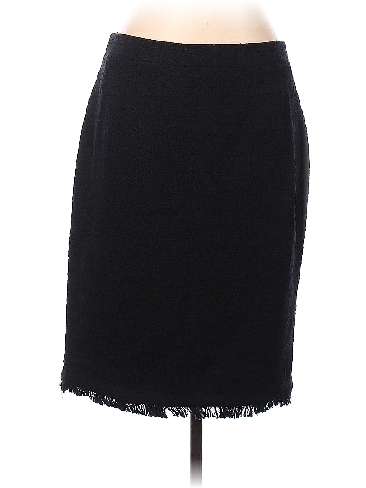 J.Crew 100 Cotton Black Formal Skirt Size 12 76 off thredUP