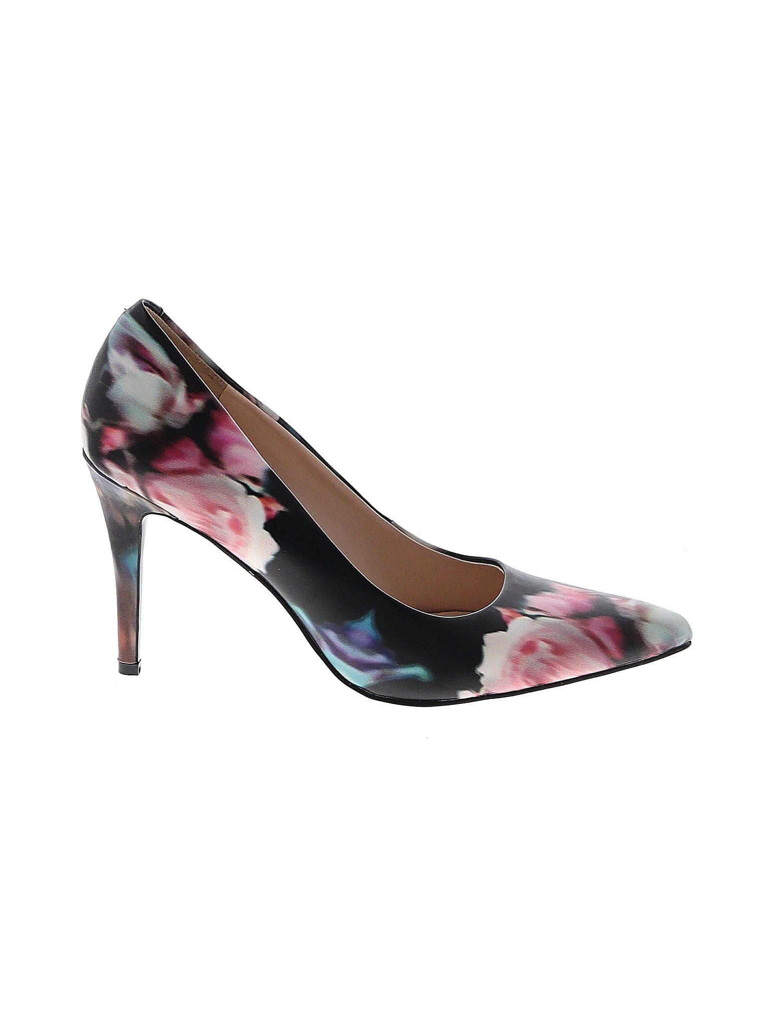 Escarpins Nine West - Pointure US 9 - Talons Hauts Crème - Cuir - Occasion - Modèle Pump Classique