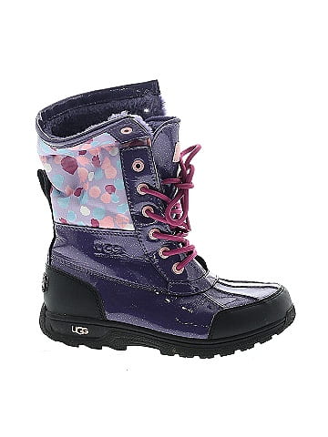 Womens purple boots hot sale size 1