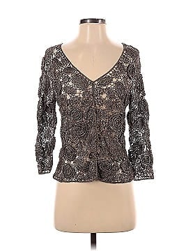 Carmen Marc Valvo Collection Long Sleeve Top (view 1)