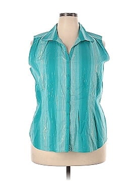Jaclyn Smith Sleeveless Button-Down Shirt (view 1)