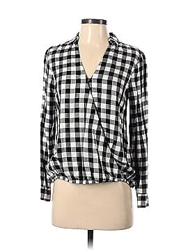 Madewell Wrap-Front Shirt in Buffalo Check (view 1)