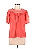 Lovely Girl 100% Polyester Red Short Sleeve Blouse Size M - photo 1