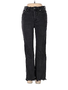 Madewell Cali Demi-Boot Jeans in Berkeley Black: Chewed-Hem Edition (view 1)