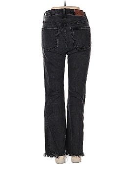 Madewell Cali Demi-Boot Jeans in Berkeley Black: Chewed-Hem Edition (view 2)