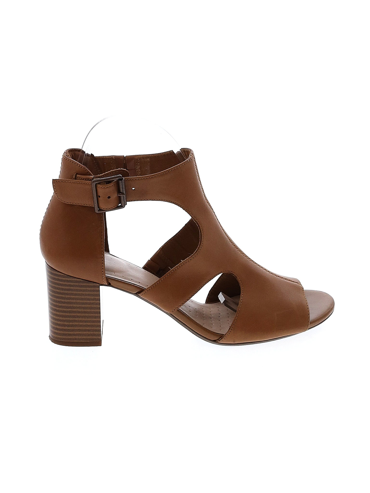 Clarks Brown Heels Size 8 1/2 71 off thredUP