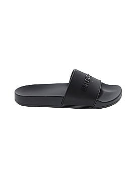 Balenciaga Logo Embossed Pool Slides (view 1)
