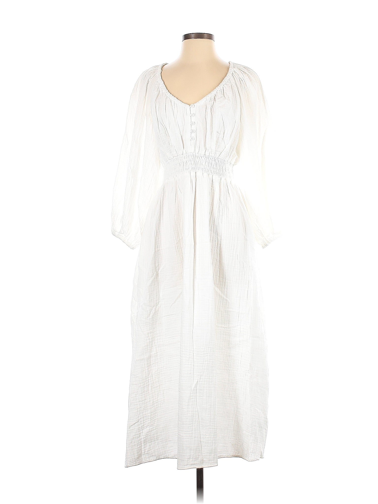 J.Crew 100 Cotton White Casual Dress Size S 74 off thredUP