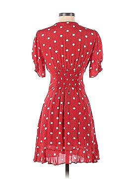 The Kooples Red Short Printed Smocked Dress (view 2)