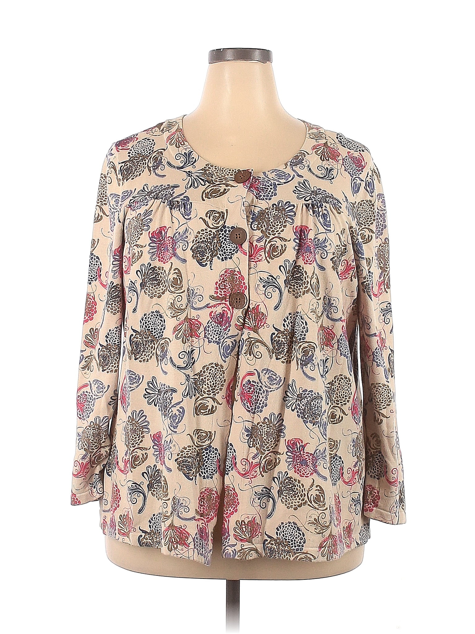 Top Femme CJ Banks 2X Pêche - Coton - Occasion Parfait état - Taille Plus