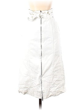 Thakoon Collective White Denim Midi Skirt (view 1)