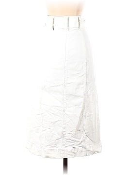 Thakoon Collective White Denim Midi Skirt (view 2)
