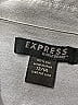Express 100% Silk Gray 3/4 Sleeve Blouse Size 13 - 14 - photo 3