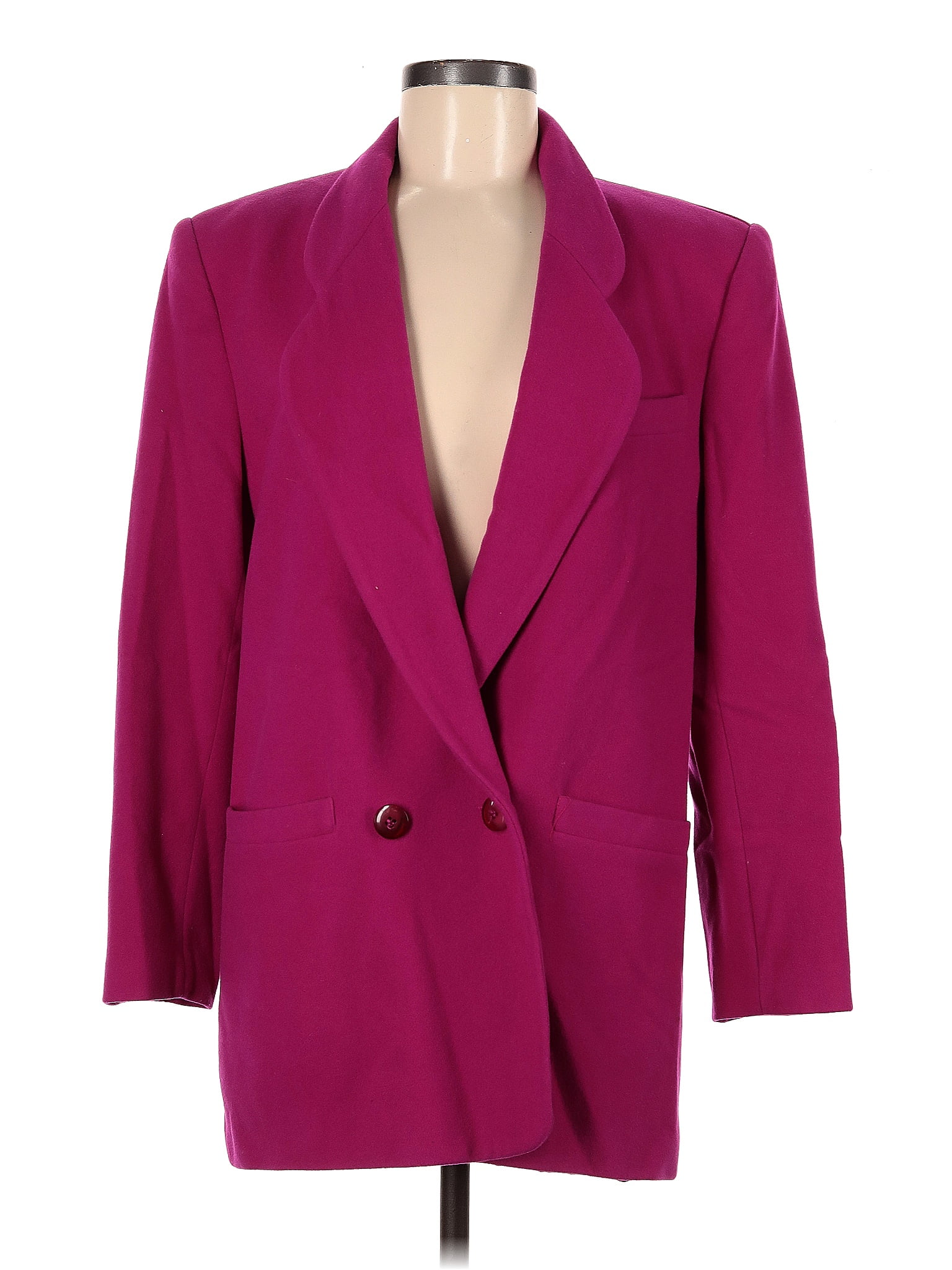 Casual Corner Burgundy Blazer Size 6 64 off thredUP