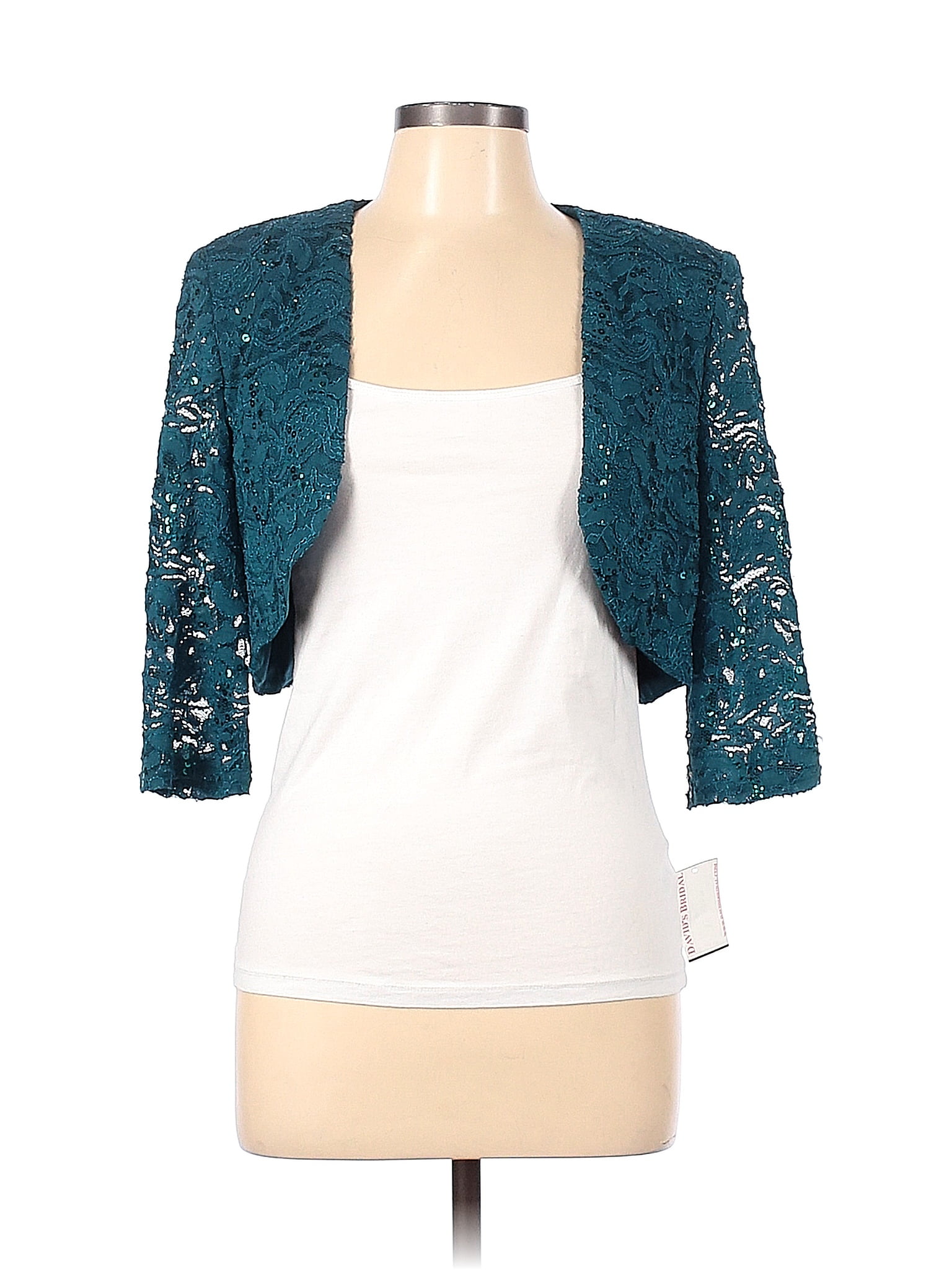 R&M Richards Teal Shrug Size 12 77 off thredUP