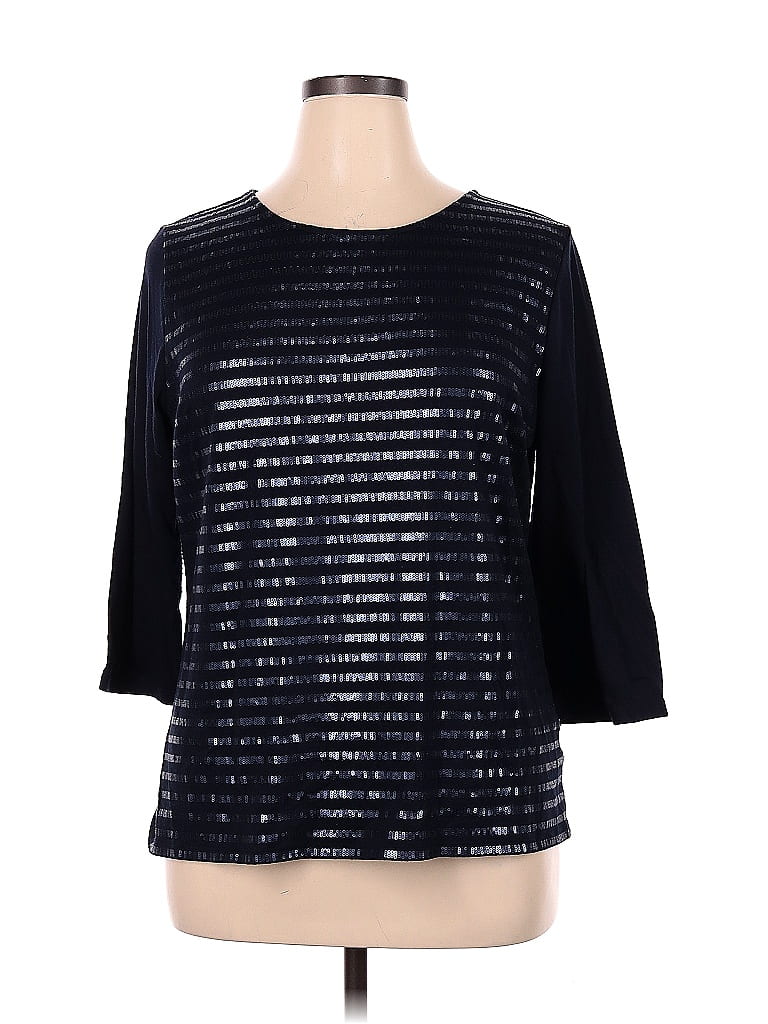 Liz Claiborne Long Sleeve Embroidered Top Size XS