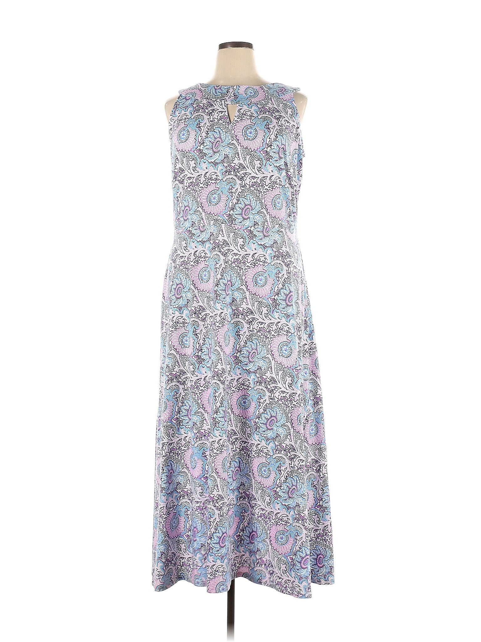 Talbots Multi Color Blue Casual Dress Size 1X (Plus) - 60% off | thredUP