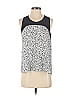 Barneys New York 100% Polyester Silver Sleeveless Blouse Size 4 - photo 1