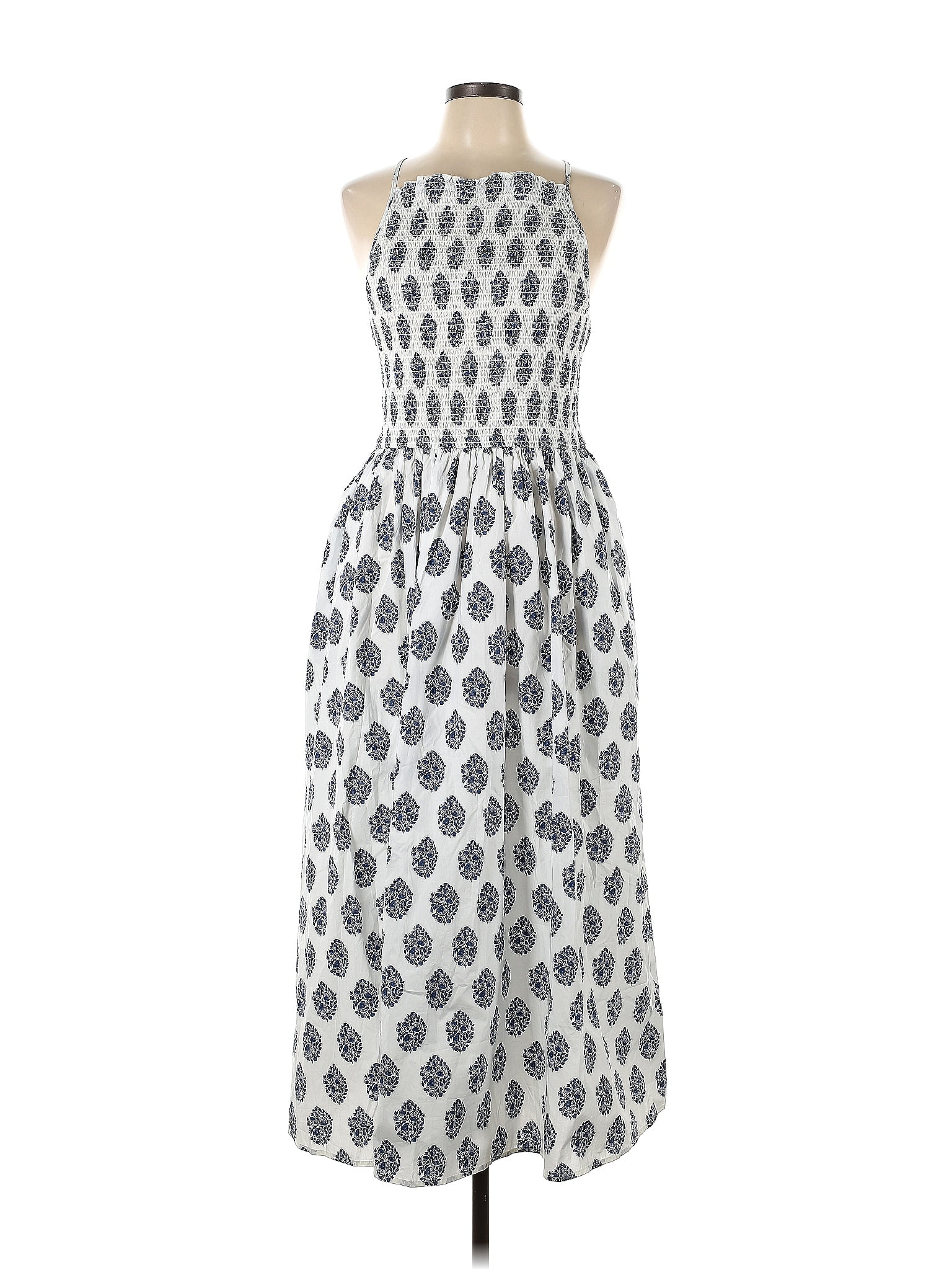 J.Crew 100 Cotton Multi Color Gray Casual Dress Size L 70 off thredUP