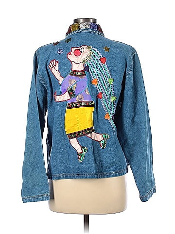 Chico's design embroidered hot sale denim jacket