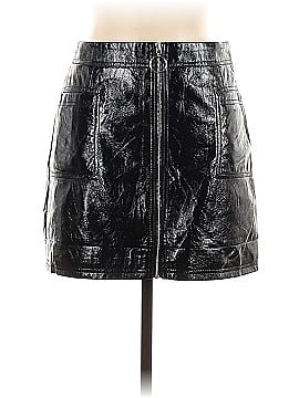 Topshop Faux Leather Skirt (view 2)