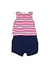 Baby Gap 100% Cotton Blue Pink Short Sleeve Outfit Size 6-12 mo - photo 2