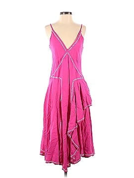 Esteban Cortazar Collective Pink Stitched Midi Dress (view 1)