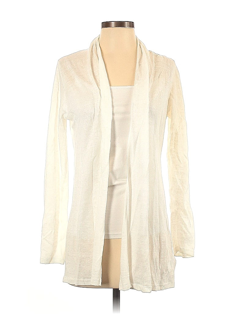 Rachel Zoe 100% Linen Ivory Cardigan Size S - 86% off | thredUP