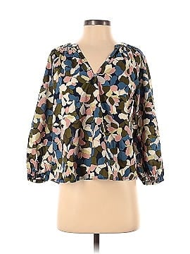Pushbutton Long Sleeve Blouse (view 1)