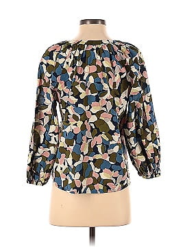 Pushbutton Long Sleeve Blouse (view 2)