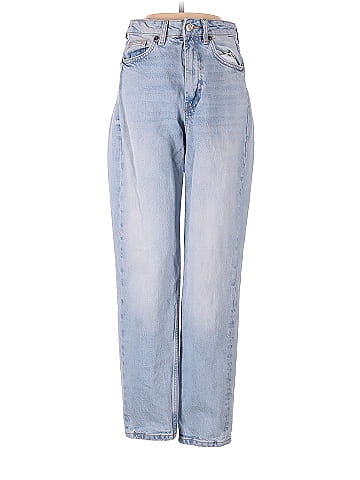 Zara Solid Blue Jeans Size 10 - 42% off