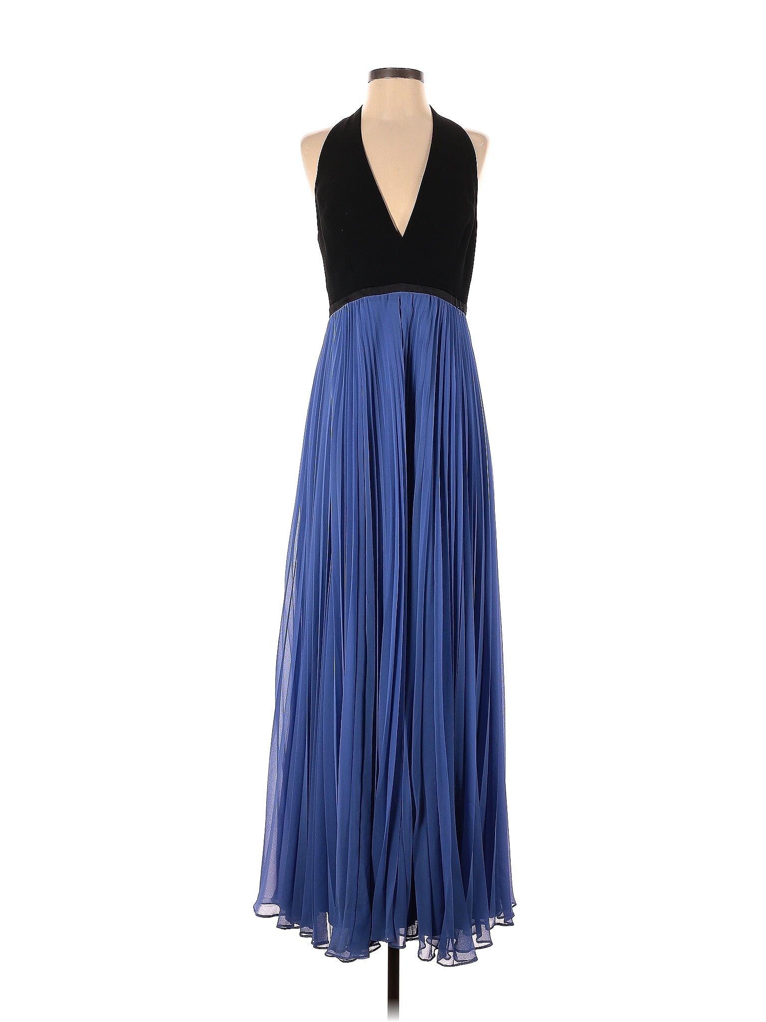 Halston Heritage Blue Cocktail Dress Size 6 81 Off Thredup