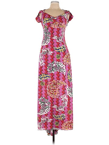 Zac Posen for Target Floral Multi Color Pink Casual Dress Size 8