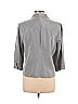 Express 100% Silk Gray 3/4 Sleeve Blouse Size 13 - 14 - photo 2